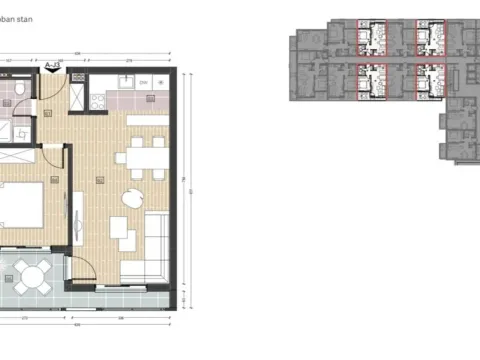 Sale, one bedroom apartment, 50m², Ilino, Bar - image 2