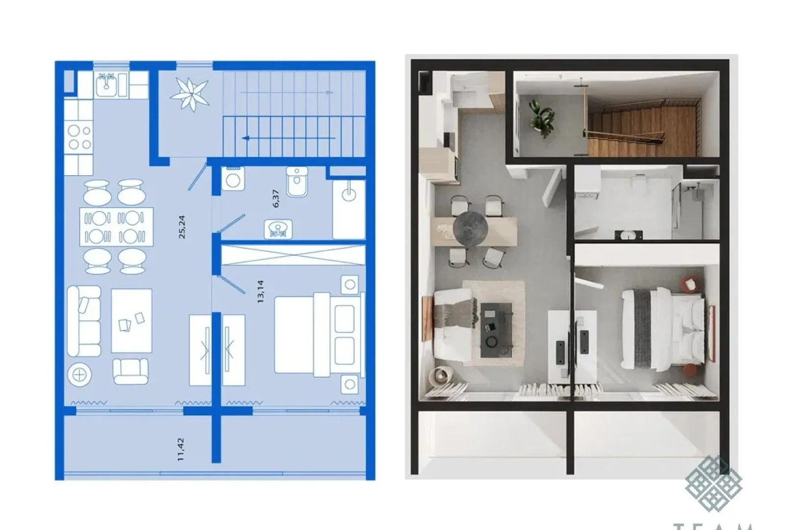 Prodaja, jednosoban stan, 56m², Tivat, Crna Gora