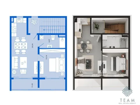 Sale, one bedroom apartment, 56m², Tivat, Crna Gora - image 3
