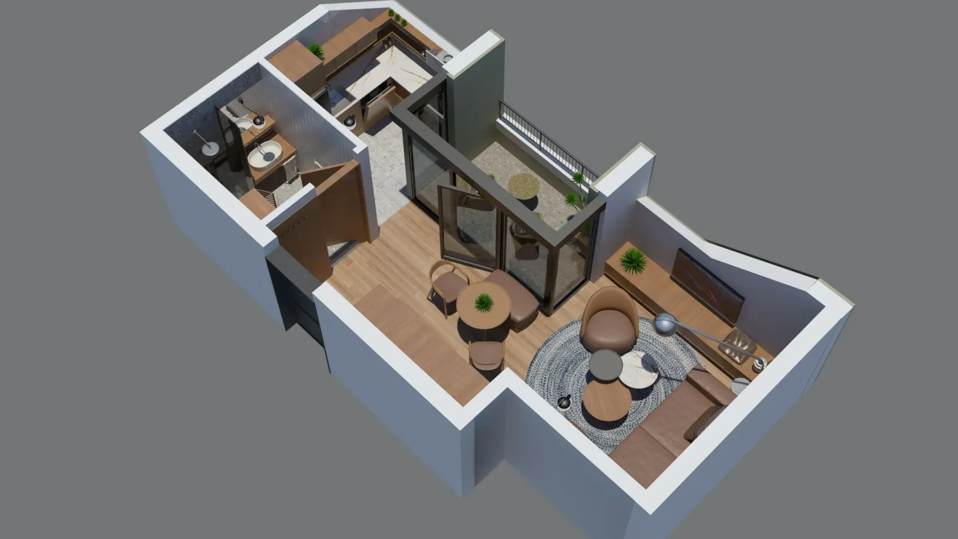 Prodaja, garsonjera, 33m², Zabjelo, Podgorica