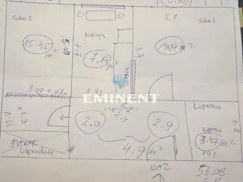 Izdavanje, dvosoban stan, 53m², Kalenić Pijaca, Vračar Sve Podlokacije - image 12