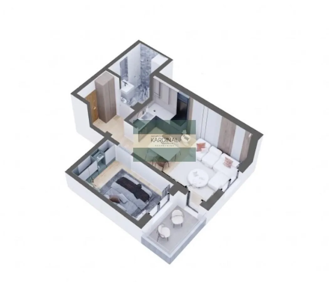 Prodaja, jednosoban stan, 38m², Levač, Jagodina