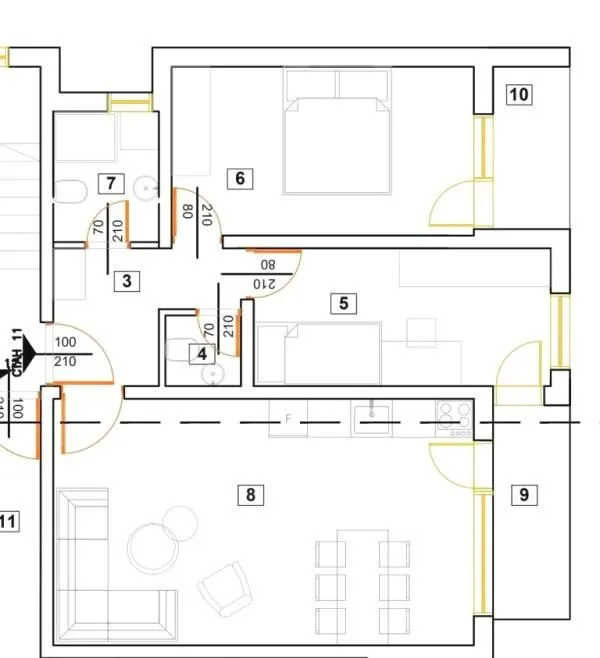 Prodaja, dvosoban stan, 65m², Donja Vrežina, Niš