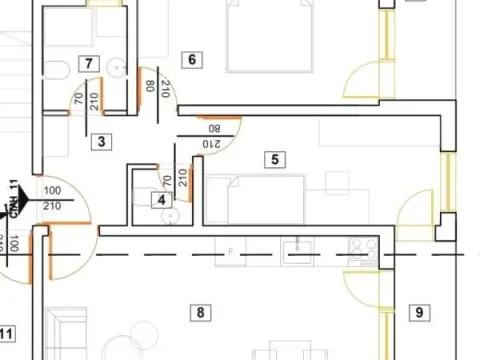 Sale, two bedroom apartment, 65m², Pantelej, Niš - image 6