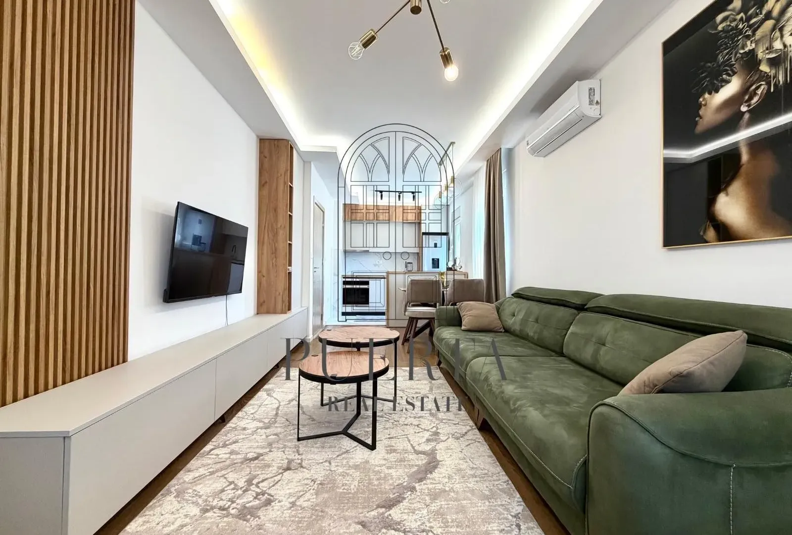 Rent, one bedroom apartment, 45m², Pobrežje, Podgorica