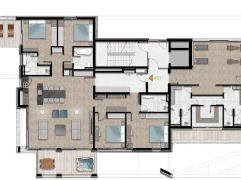 Prodaja, dvosoban stan, 95m², Tivat, Crna Gora - image 7