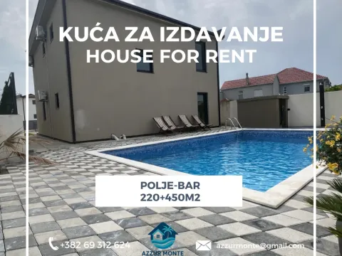 Rent, house, 220m², Polje, Bar - image 1