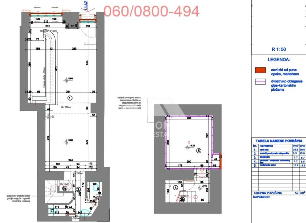 Rent, office space, 60m², Stari Grad, Beograd