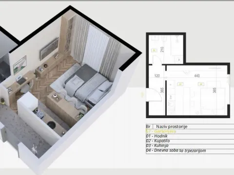 Sale, studio apartment, 30m², Budva, Crna Gora - image 18