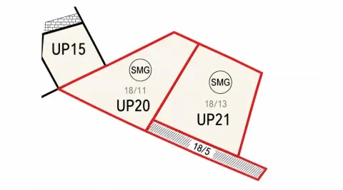 Katastarski plan parcele sa označenim urbanističkim parcelama. - image 4