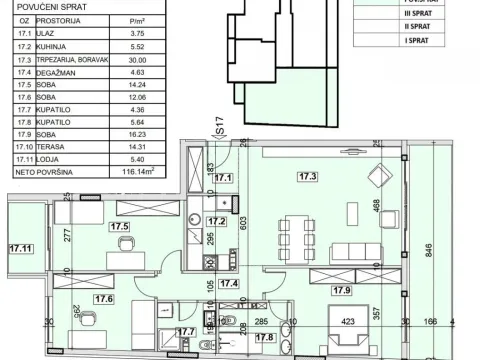 Prodaja, četvorosoban stan, 116m², Zemun Gornji Grad, Zemun Sve Podlokacije - image 4
