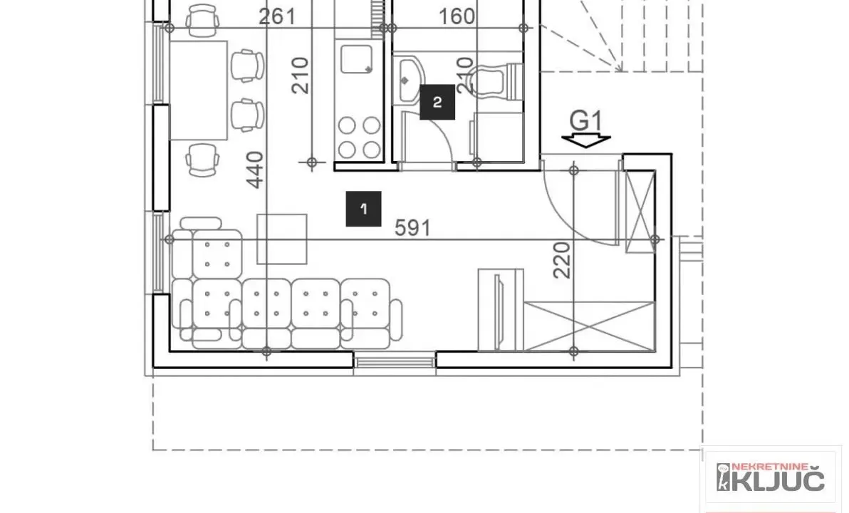 Prodaja, garsonjera, 22m², Klisa, Novi Sad Sve Podlokacije