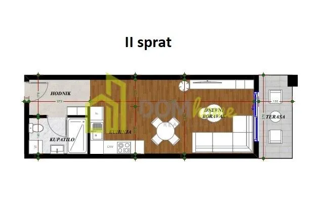 Prodaja, garsonjera, 36m², Gorica C, Podgorica