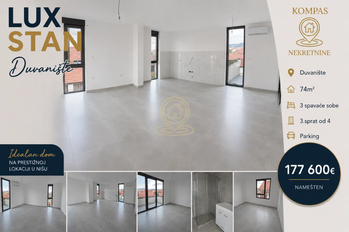 Prodaja, trosoban stan, 74m², Medijana, Niš