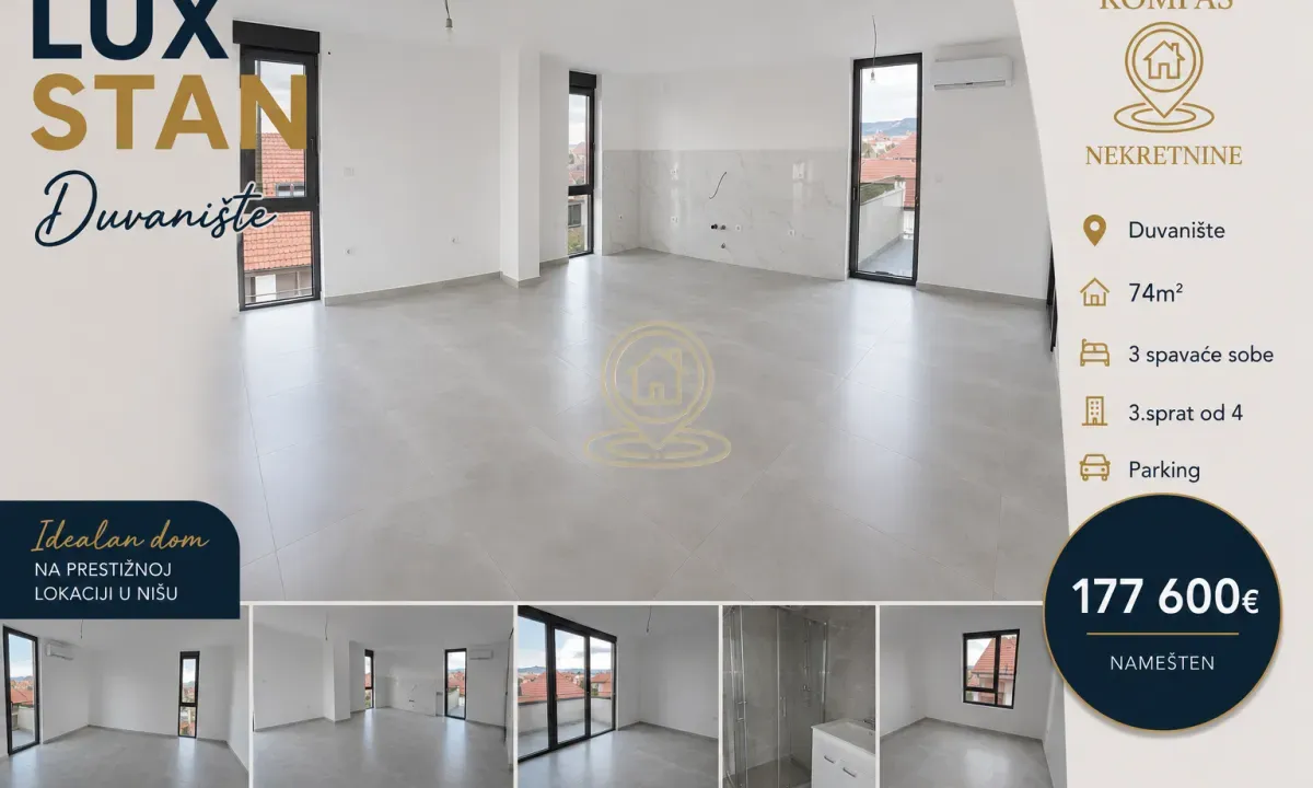 Prodaja, trosoban stan, 74m², Medijana, Niš