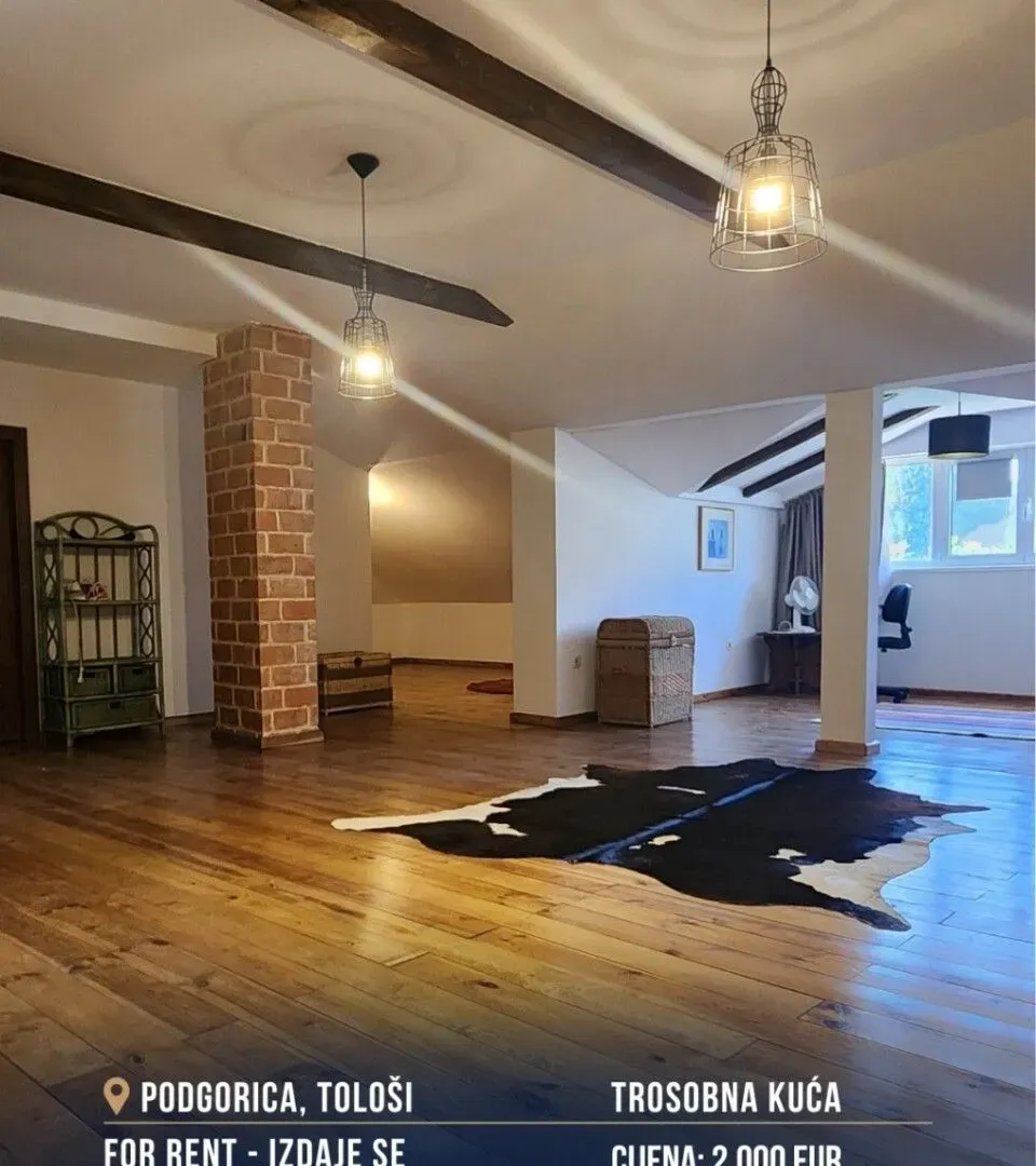 Rent, house, 200m², Tološi, Podgorica