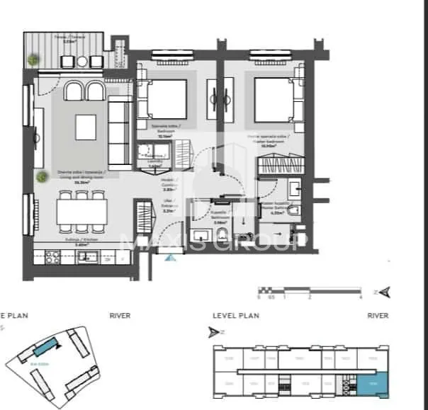 Prodaja, dvosoban stan, 80m², Savski Venac, Beograd