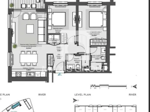 Prodaja, dvosoban stan, 80m², Savski Venac, Beograd