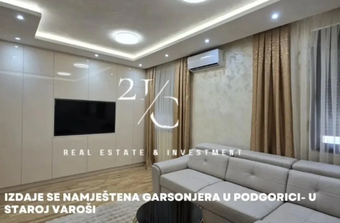 Rent, studio apartment, 30m², Stara Varoš, Podgorica