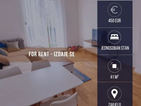 Rent, one bedroom apartment, 41m², Zabjelo, Podgorica - image 1