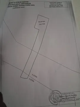 Katastarski plan sa prikazom parcele i oznakama zona. - image 2