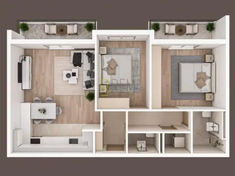 Prodaja, jednosoban stan, 47m², Zabjelo, Podgorica - image 8