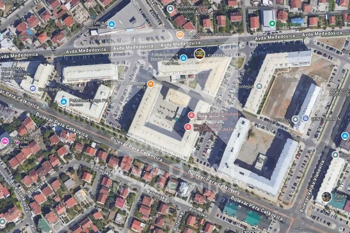 Rent, one bedroom apartment, 43m², Stari Aerodrom, Podgorica
