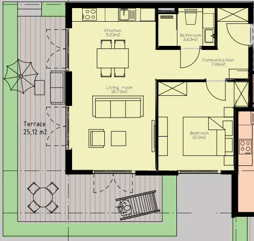 Prodaja, jednosoban stan, 71m², Tivat, Crna Gora