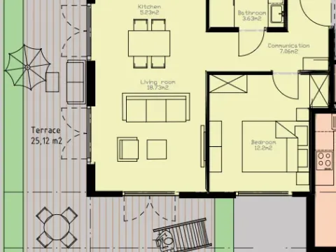 Prodaja, jednosoban stan, 71m², Tivat, Crna Gora - image 1