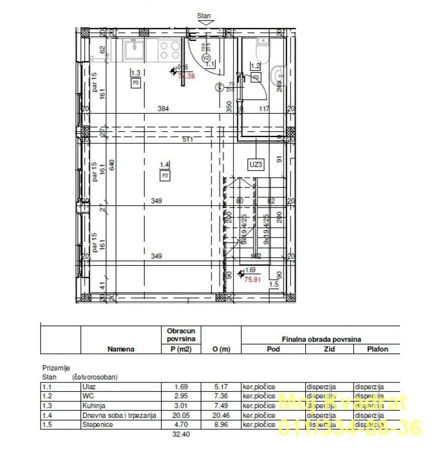 Sale, four bedroom apartment, 86m², Borča 1, Borča Sve Podlokacije