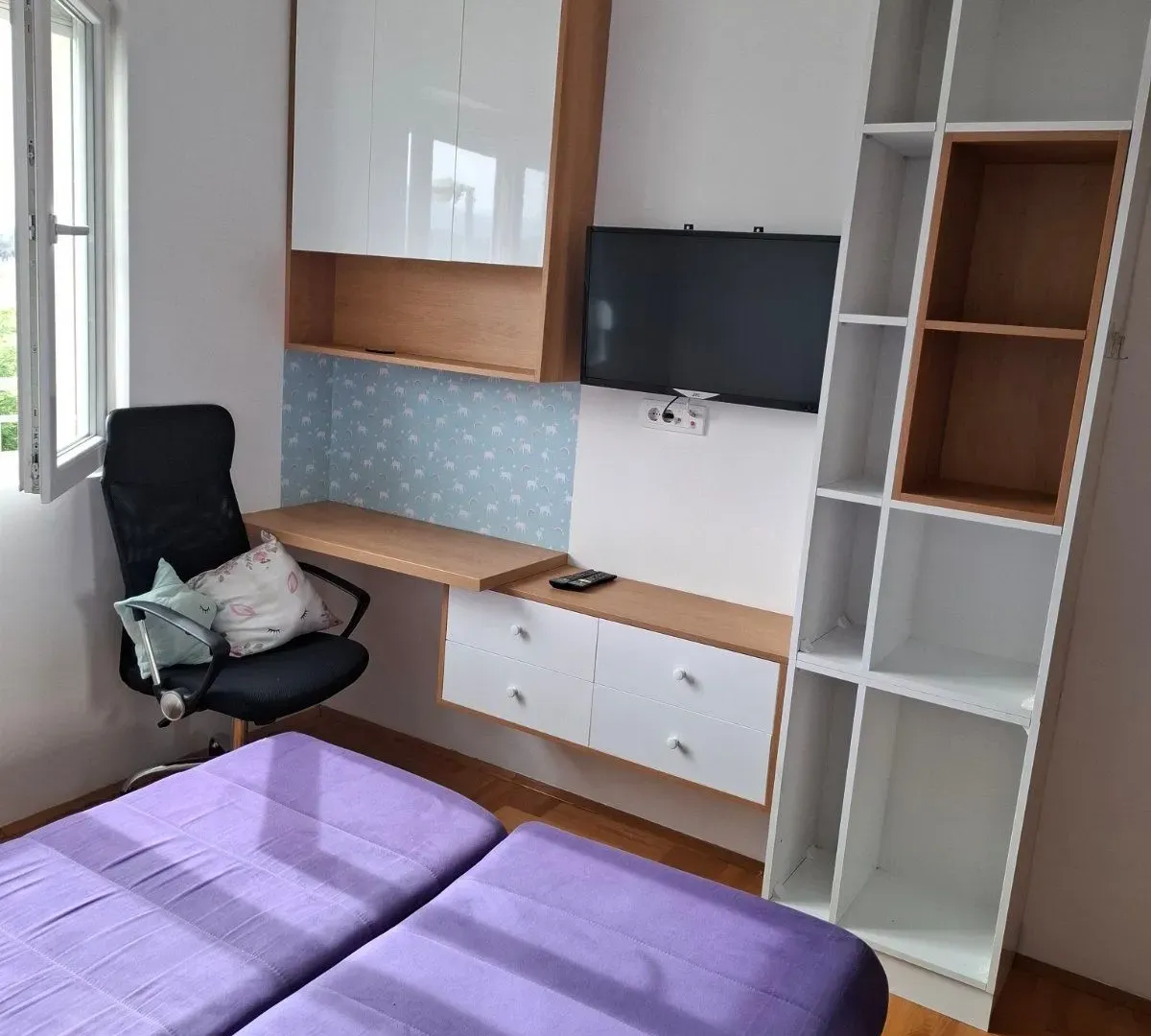 Izdavanje, jednosoban stan, 45m², Stari Aerodrom, Podgorica