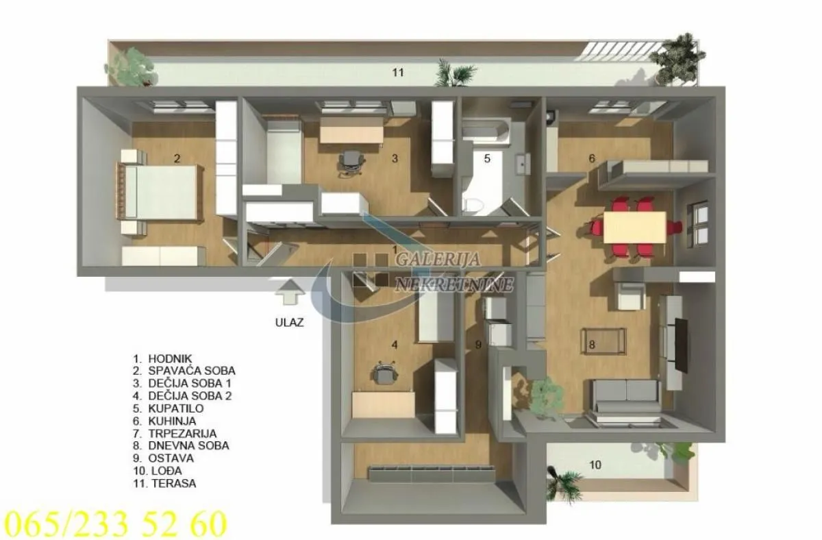 Sale, four bedroom apartment, 109m², Rakovica, Beograd