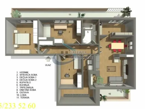 Sale, four bedroom apartment, 109m², Rakovica, Beograd - image 5