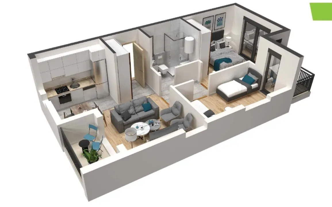 Prodaja, stan, 54m², Bijela, Herceg Novi