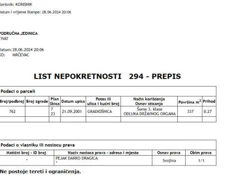 Prodaja, plac, 337m², Gradiošnica, Tivat - image 4