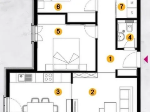 Prodaja, dvosoban stan, 85m², Porto Montenegro, Tivat - image 8