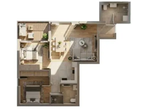 Sale, two bedroom apartment, 72m², Dobrota, Kotor - image 10