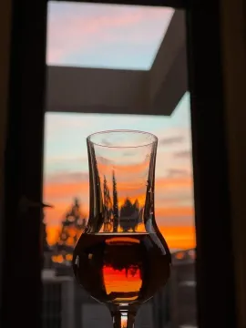 View of the sunset from the terrace. - image 21