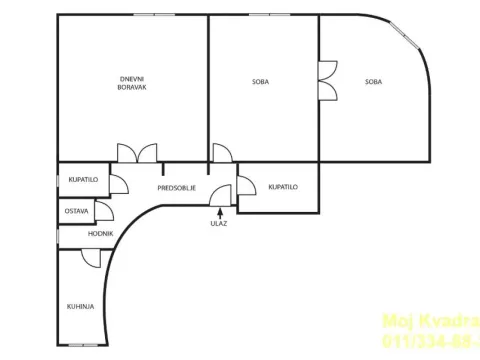 Sale, three bedroom apartment, 110m², Stari Grad, Beograd - image 16