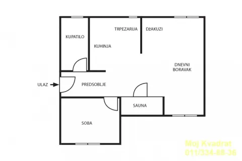 Sale, two bedroom apartment, 44m², Mirijevo Sve Podlokacije, Beograd - image 8