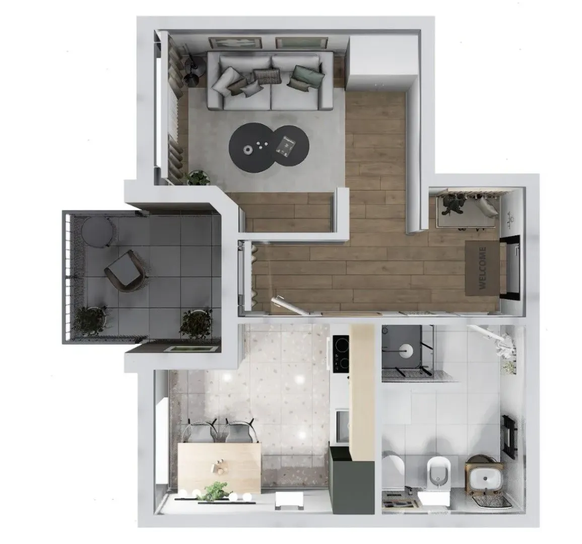 Sale, one bedroom apartment, 53m², Ulcinj, Crna Gora