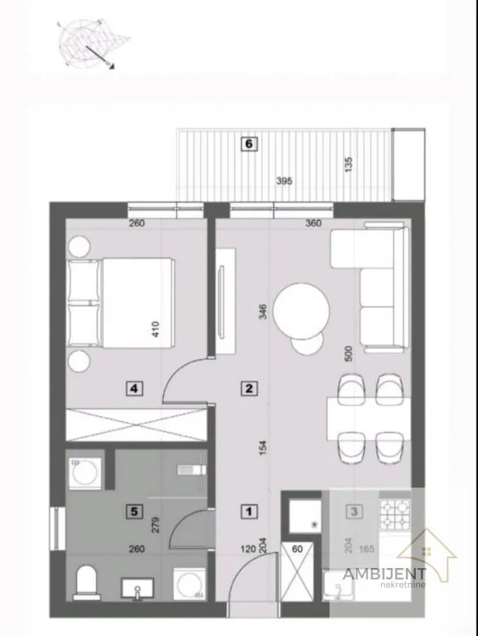 Prodaja, dvosoban stan, 49m², Stari Banovci, Stara Pazova