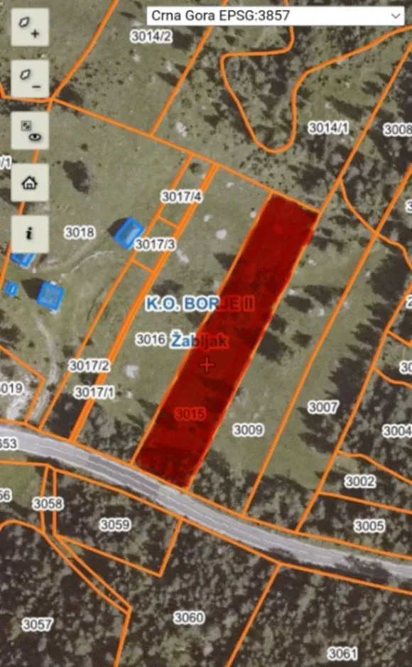Prodaja, plac, 3000m², Borje, Žabljak