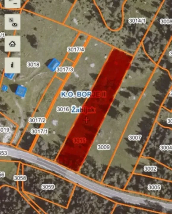 Sale, land lot, 3000m², Borje, Žabljak