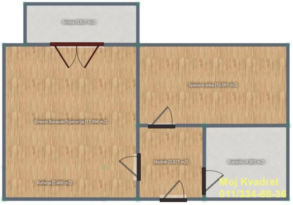 Prodaja, jednosoban stan, 35m², Treska, Kopaonik