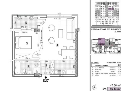 Prodaja, jednosoban stan, 46m², Telep, Novi Sad Sve Podlokacije - image 4