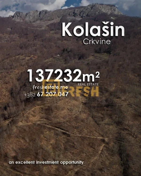 Prodaja, plac, 137232m², Kolašin, Crna Gora