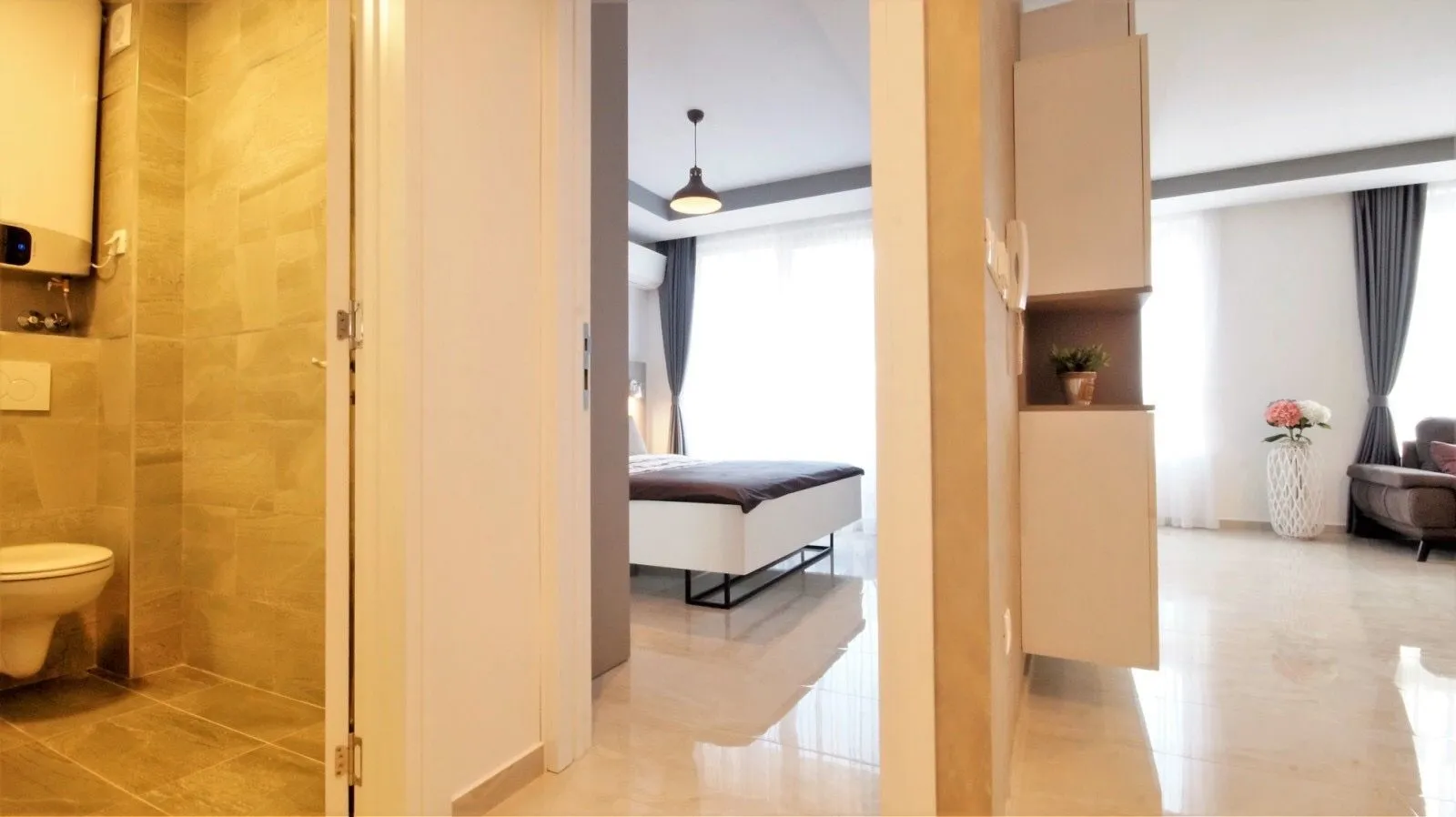 Rent, one bedroom apartment, 46m², Budva, Crna Gora