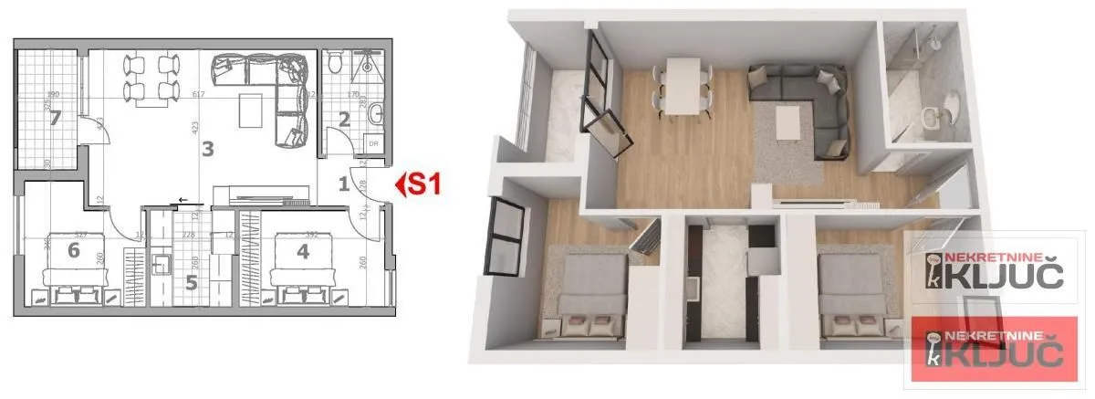 Prodaja, trosoban stan, 60m², Lipov gaj, Novi Sad Sve Podlokacije