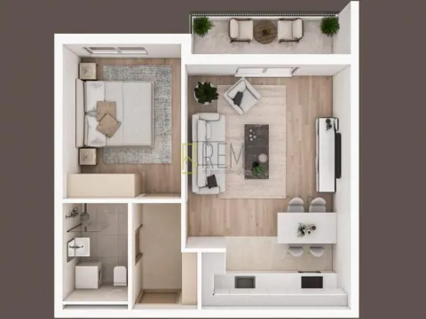 Prodaja, jednosoban stan, 47m², Zabjelo, Podgorica - image 4